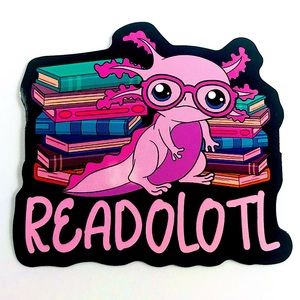 Read Axolotl Crazy Trending WaterProof Single Decor Accent Sticker